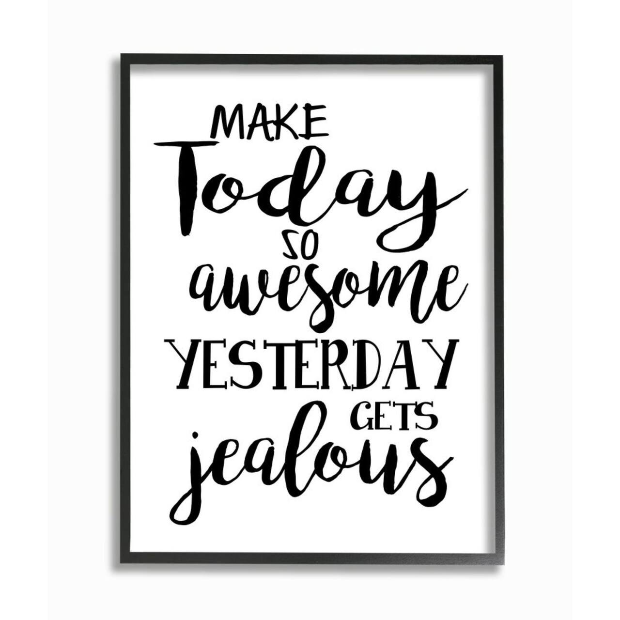 Stupell Industries Make Today Awesome Wall Art in Black Frame